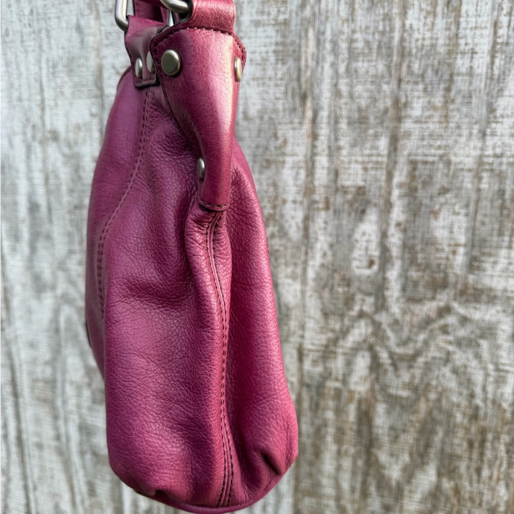 Fossil Burgundy Leather Satchel - Picture 5 of 16